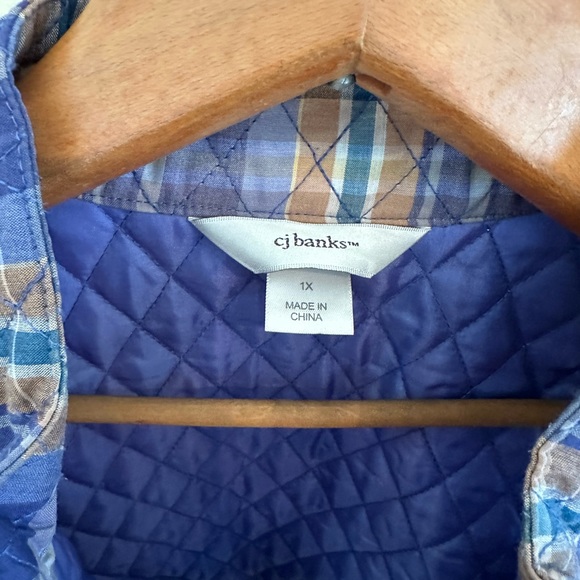 Church banks plaid quilted vest - Picture 4 of 6